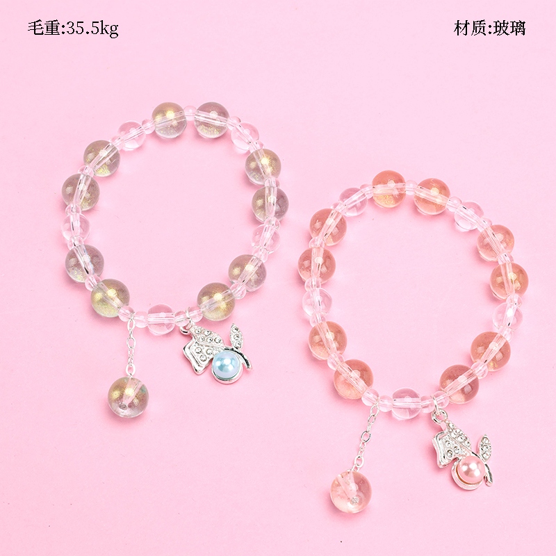 Pulsera de Perlas Colgante de Flores