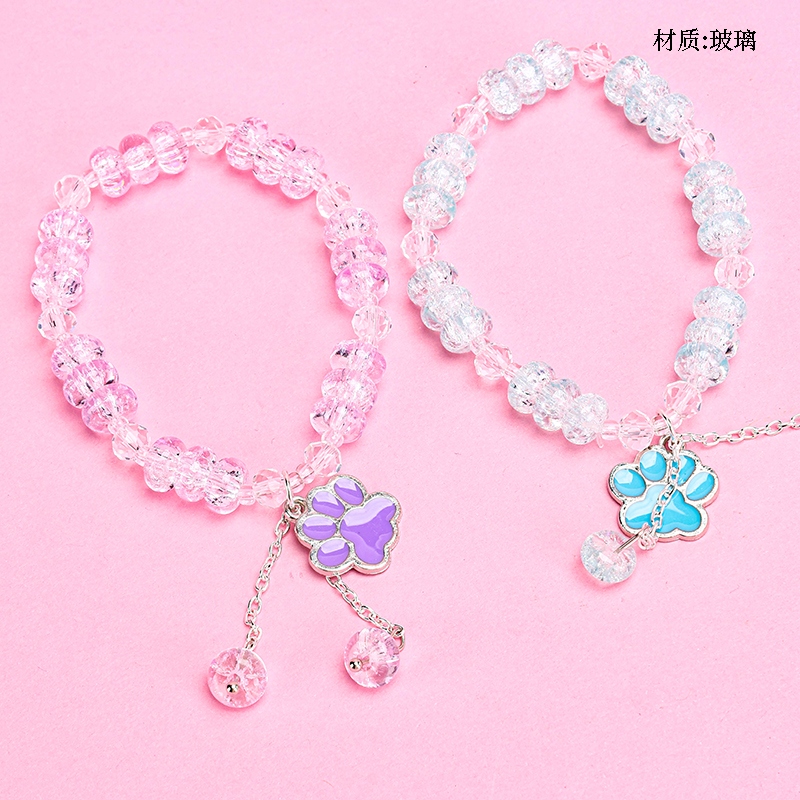 Popcorn Abacus Beads Tassel Colgante Pulsera de Cristal