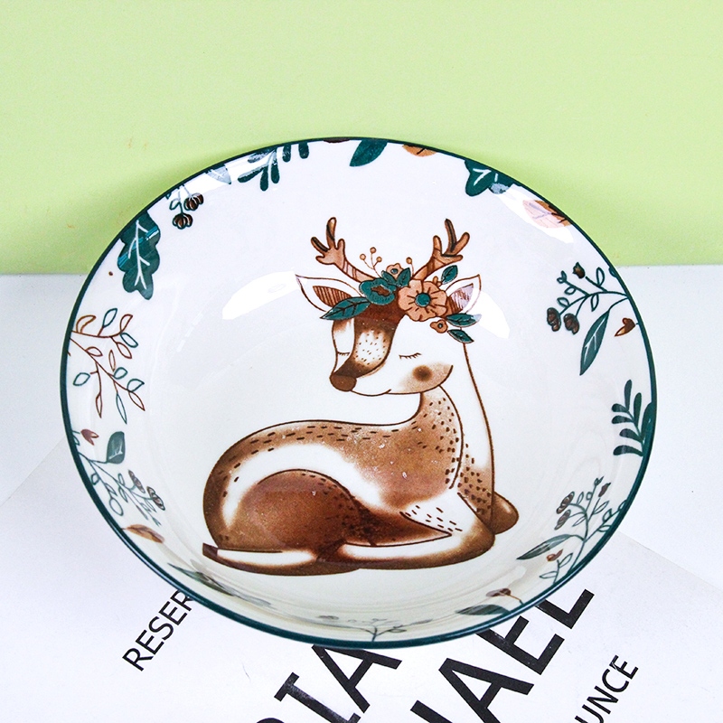 7 Inch Aviation Bowl (Happy Deer) 2