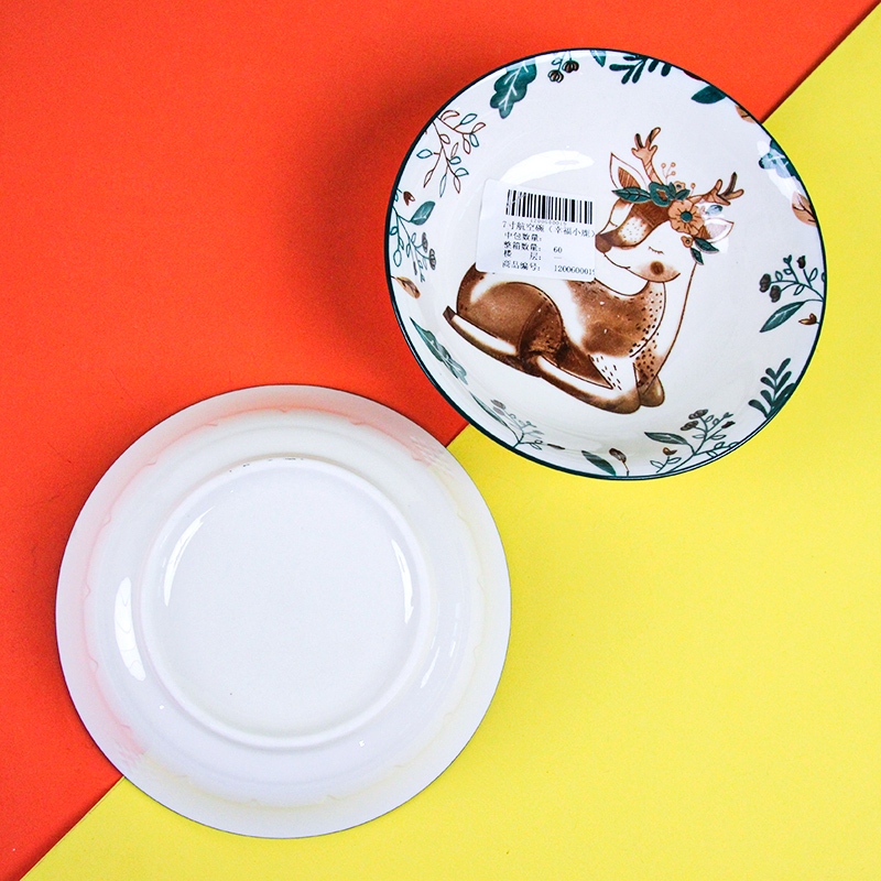7 Inch Aviation Bowl (Happy Deer) 4