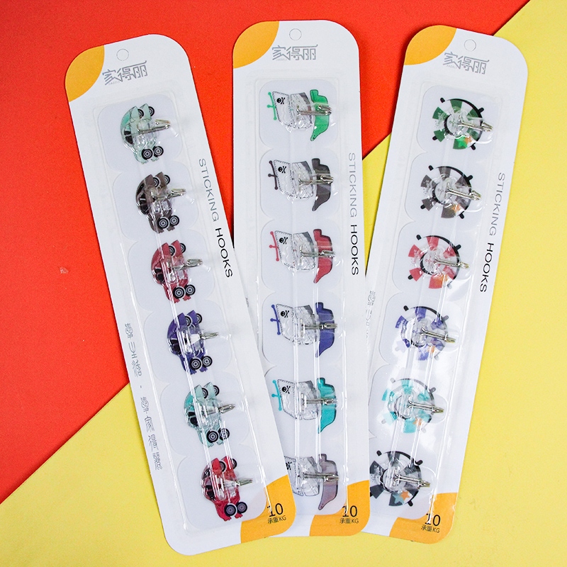 JDL-8029 Colorful Traceless Hooks (20/pack) 2