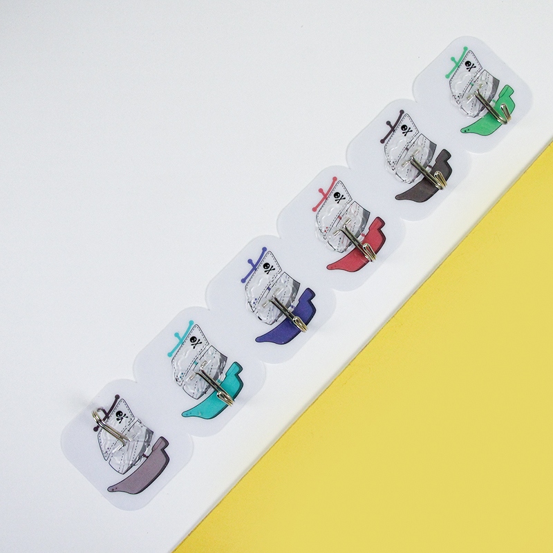 JDL-8029 Colorful Traceless Hooks (20/pack) 3