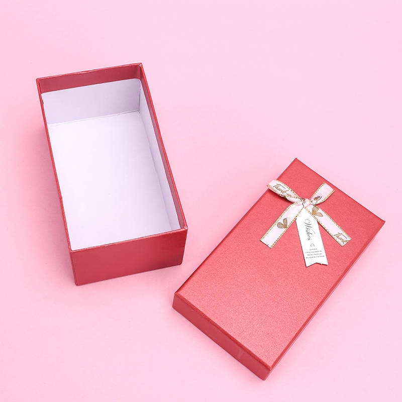 Nueva Caja de Regalo Rectangular de Corbata de Arco (14*8cm) 4