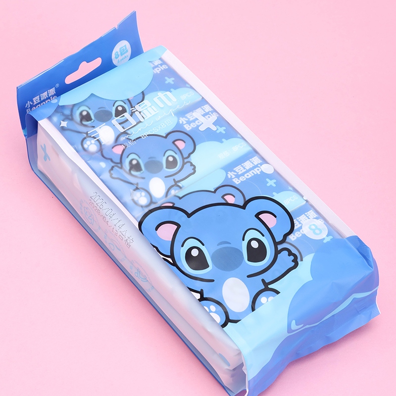 Mini 8 Pack 2542 Blue Koala Wipes 4