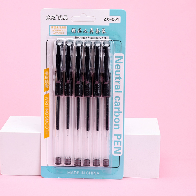 All Cool Office Gel Pluma 6 Negro 4