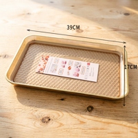5323 Bandeja de Cristal de Diamante Rectangular (Color Mezclado) 5