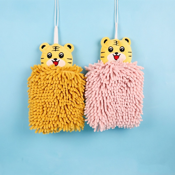 SYJ-113 Chenille Lindo Tigre Sassafras Toalla 4