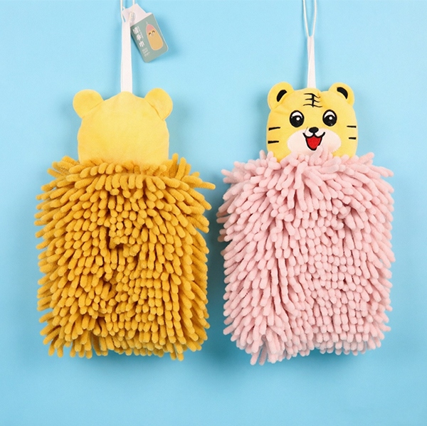 SYJ-113 Chenille Lindo Tigre Sassafras Toalla 5