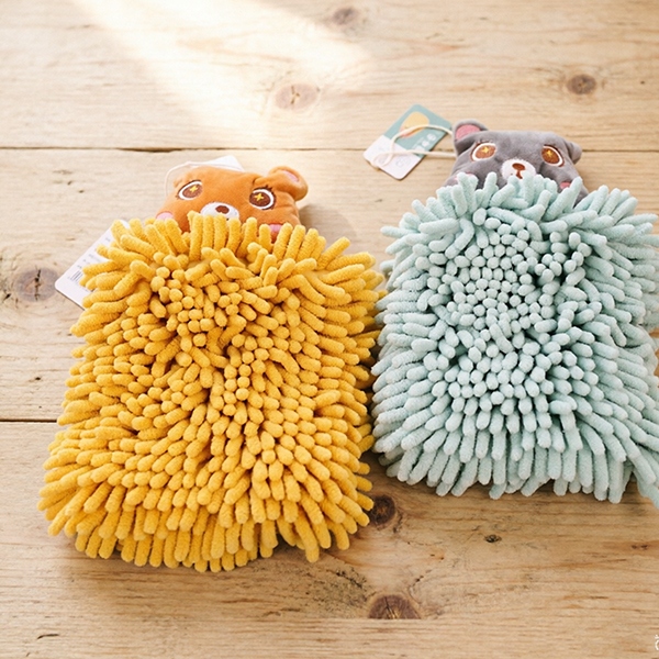 SYJ-112 Chenille Bear Sassafras Hand Towel 4