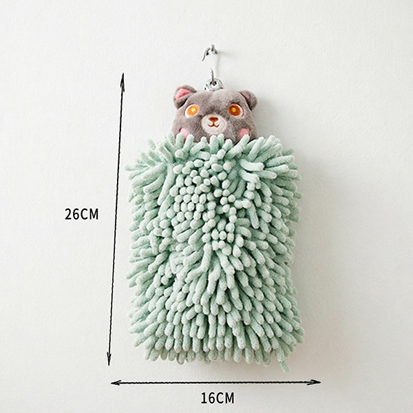 SYJ-112 Chenille Bear Sassafras Hand Towel 5