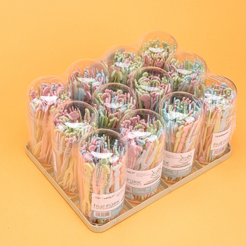 YA-01 Tenedor de Fruta de Color Creativo 30 (Versión Comercial Extranjera) 4