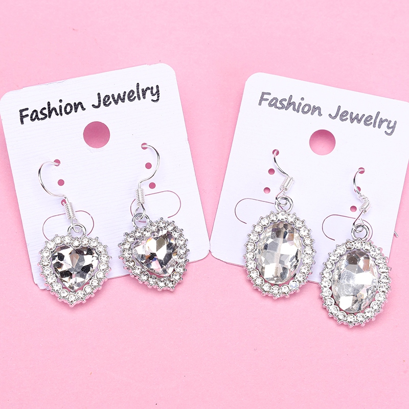 Pendientes de Cristal Largo Diamante 3