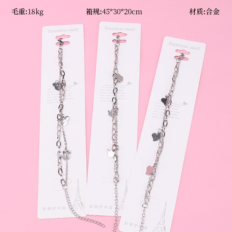 Pulsera de Corazón de Duraz Doble