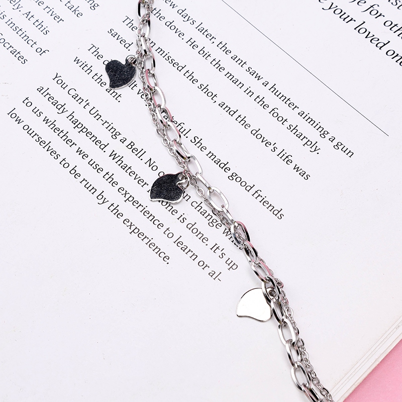 Pulsera de Corazón de Duraz Doble 4
