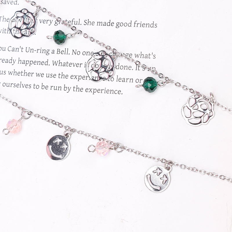 Pulsera Colgante de Cristal Colorido 3