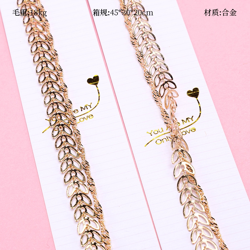 Pulsera de Trigo Simple de Capa Doble 2