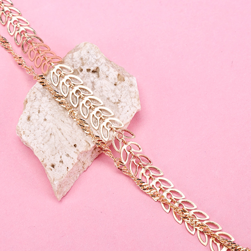 Pulsera de Trigo Simple de Capa Doble 3