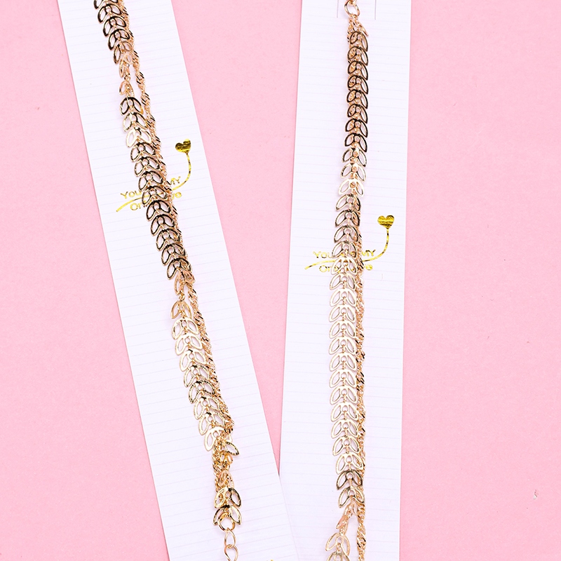 Pulsera de Trigo Simple de Capa Doble 4