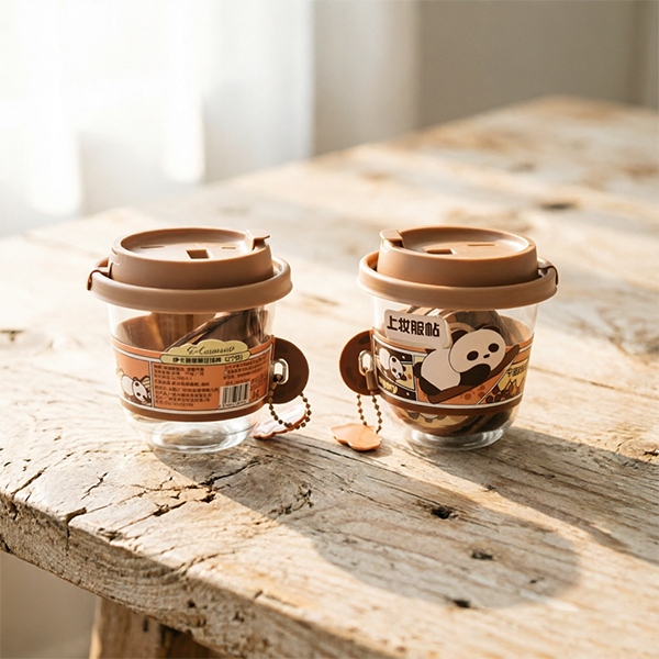 7350TTR Ikameng Black Sugar Pearl Cup Powder Puff (2 Pack) 4