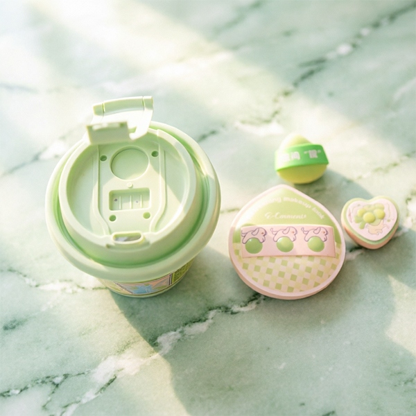 7305 Ika Meng Qing Tibing Cup Powder Puff (3 Pack) 5