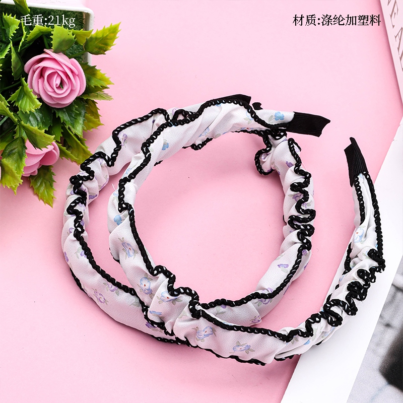 Hedge Floral Pleated Head Buckle 2