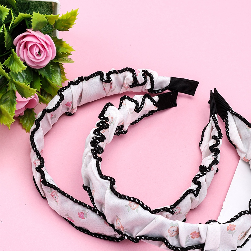 Hedge Floral Pleated Head Buckle 4