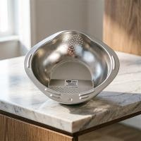 Lavadora y Desagüe de Arroz de Acero Inoxidable 34CM