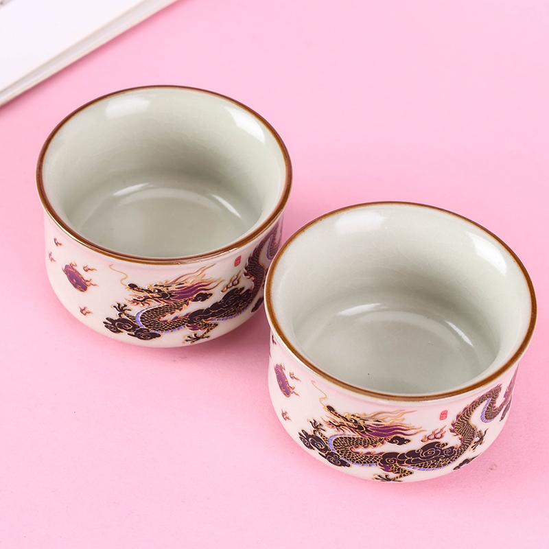 Gradient Dragon y Phoenix Ru Kiln Cup 3