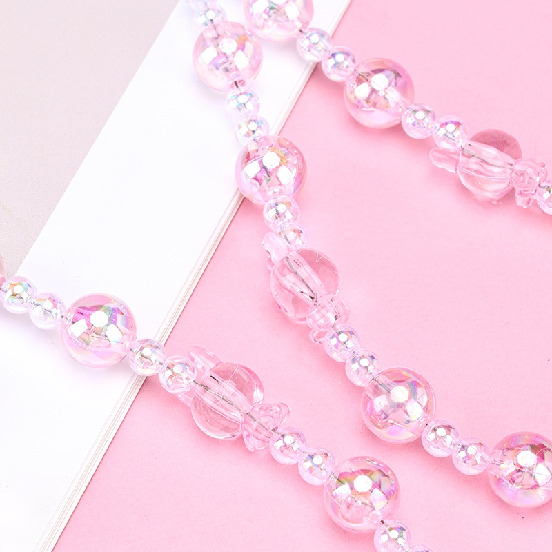 Colgante de Cadena de Teléfono Móvil de Cristal Rosa Heshun 3