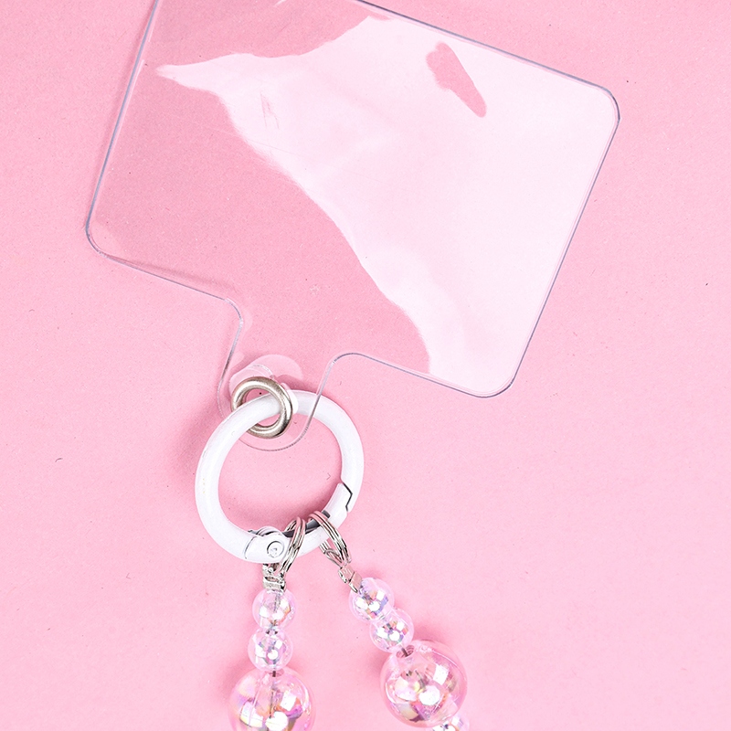 Colgante de Cadena de Teléfono Móvil de Cristal Rosa Heshun 4