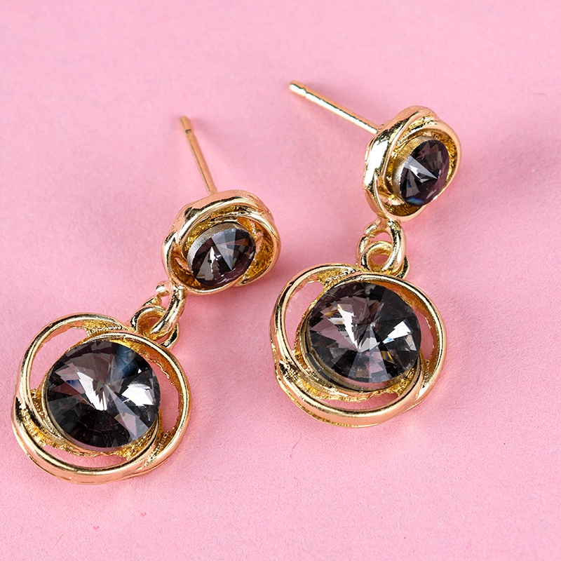 Nuevos Pendientes Phnom Penh de Cristal Redondo 3