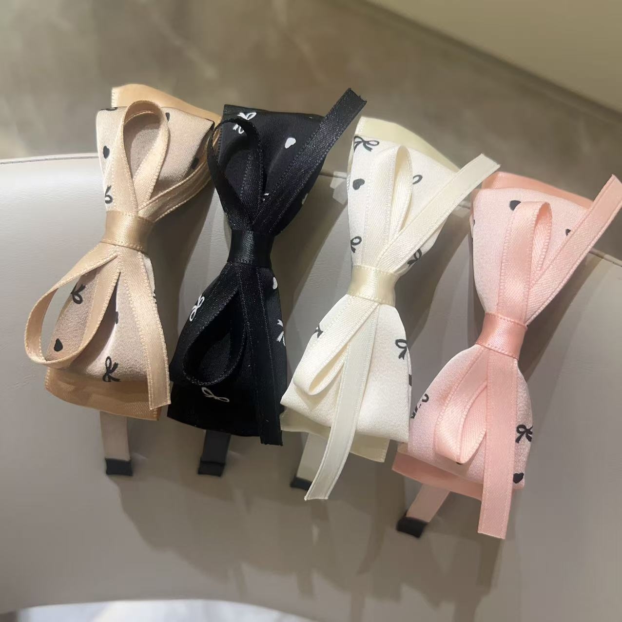 Cubierta Doble Satin Bow-tie Head Buckle 2