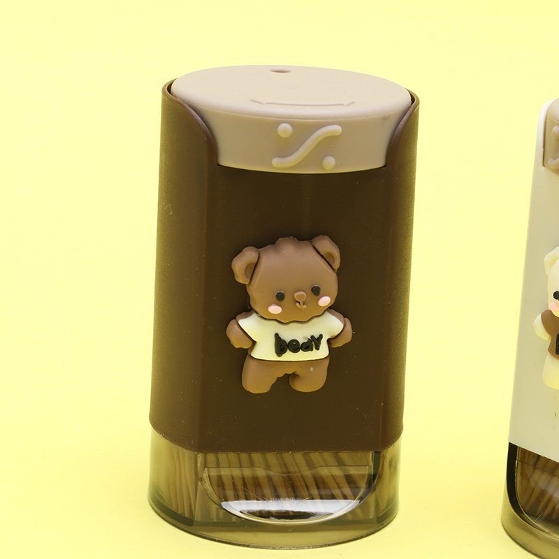 Zi Mengqi -850 Rotating Box Cartoon Bear Toothpick (6) 3