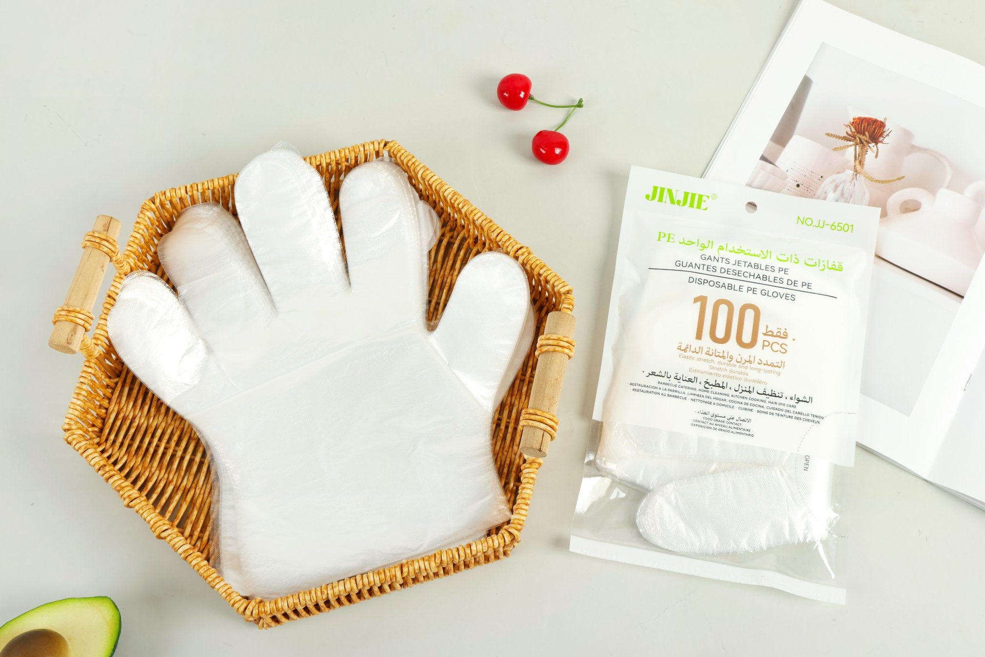 JJ-6501 Comercio Exterior Guantes Desechables