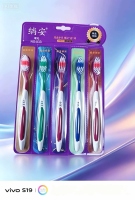 033 Sian 5 Pack Hard Bristle Cepillo de Dientes 2