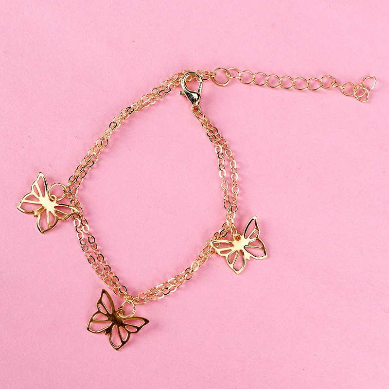 Doble Tres Pulsera de Mariposa 3