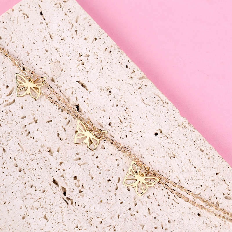 Doble Tres Pulsera de Mariposa 4