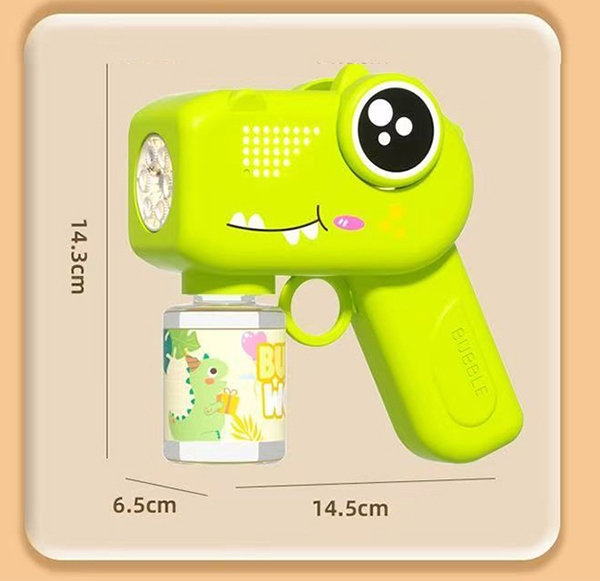Pistola de Burbujas Dinosaurio Cuadrado 889-55 5