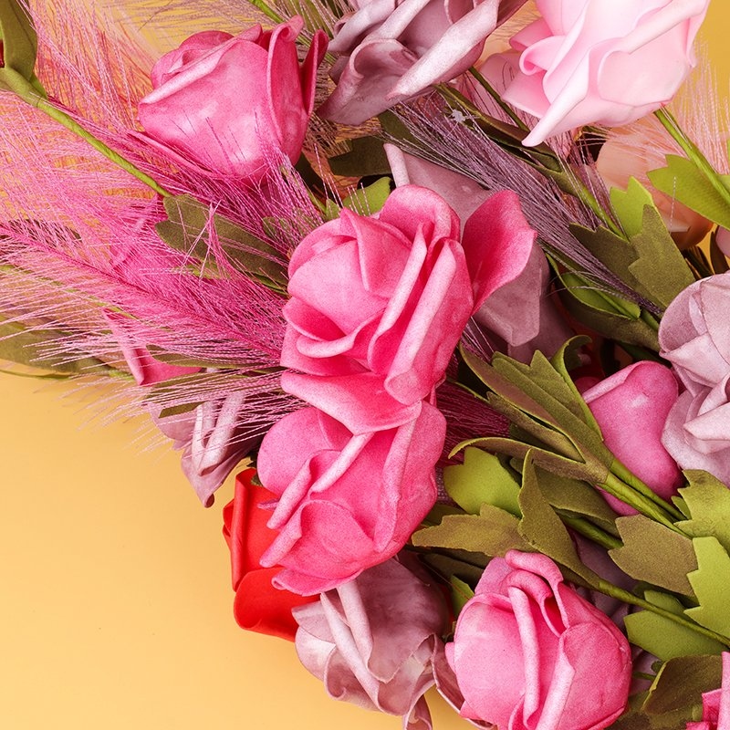 6673 Rosa Flor Artificial 1 (Color Al Azar) 3