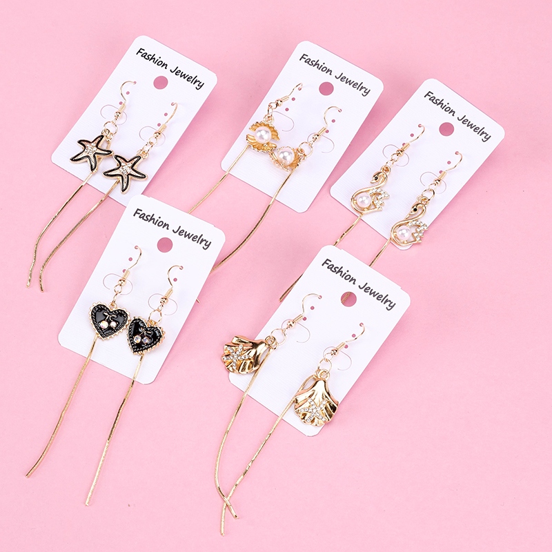 Pendientes de Tatuaje de Moda Larga 3