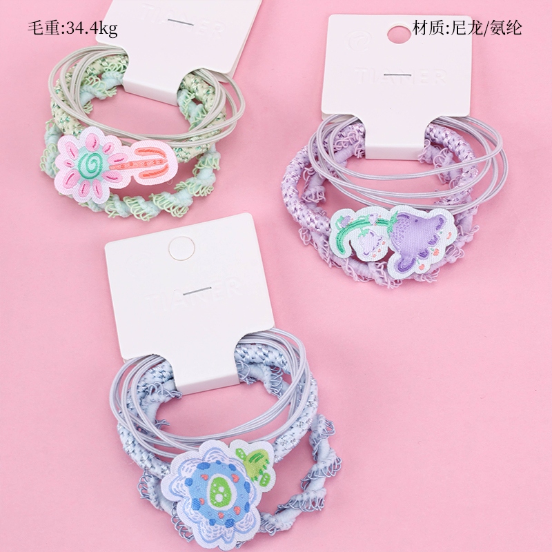 Tres Colores Algodón Relleno de Accesorios de la Banda de Goma Combinación