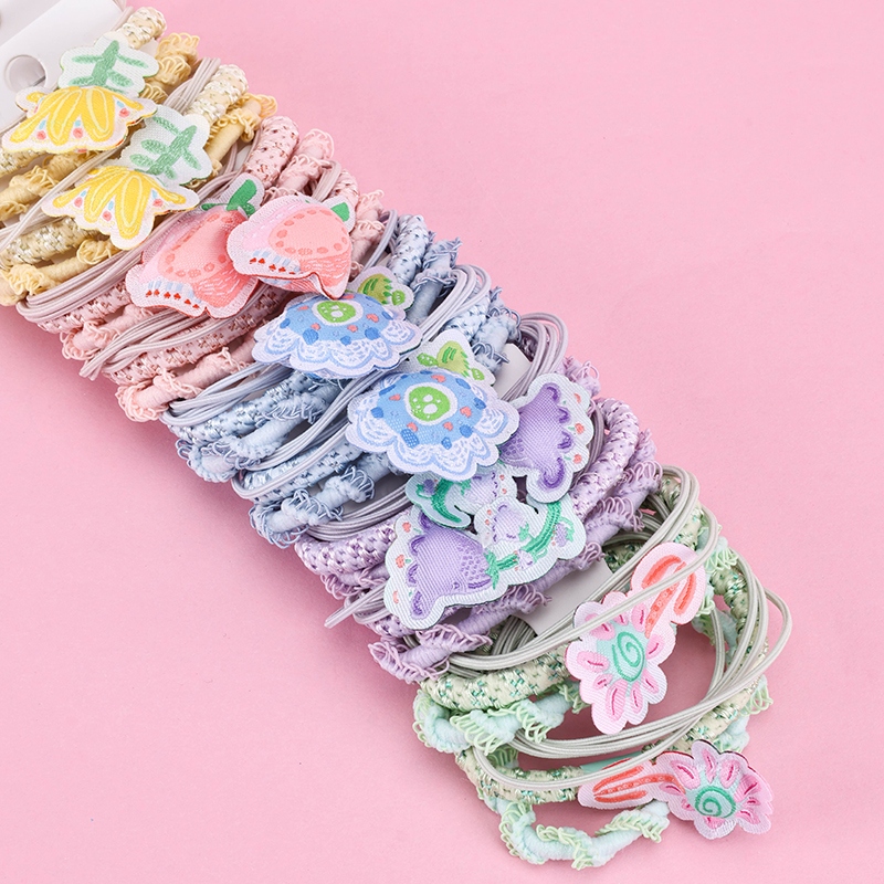 Tres Colores Algodón Relleno de Accesorios de la Banda de Goma Combinación 4