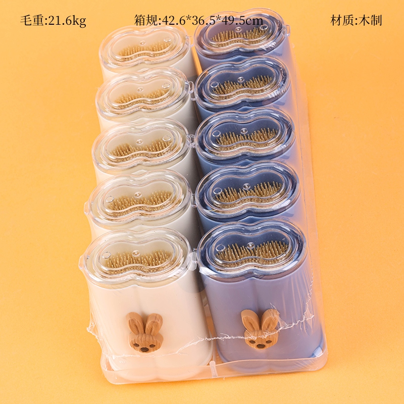 Zi Meng Qi -853 Caricatura Doble Botella Redonda Toothpick
