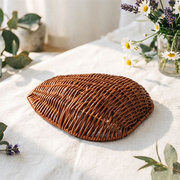LN141 Imitación Media de Hierro Rattan Dustpan 3