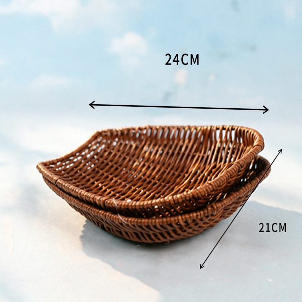 LN141 Imitación Media de Hierro Rattan Dustpan 5