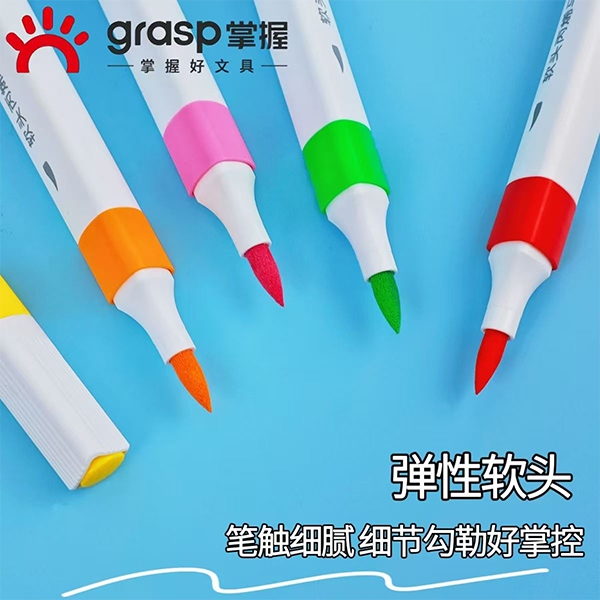 Master GMM9582-12 Color Marcador Acrílico de la Cabeza Suave 4