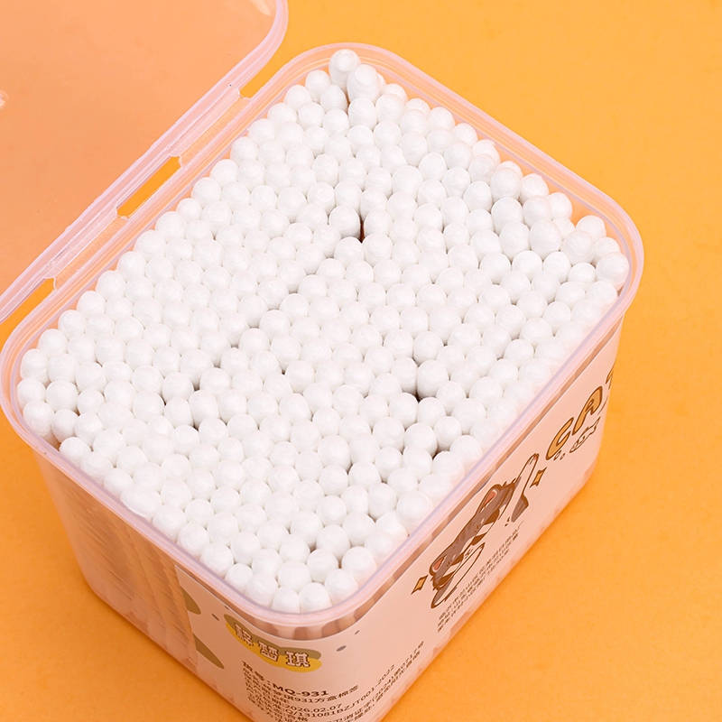 Zi Meng Qi -931 Transparent Square Box Cotton Swabs (300) 4