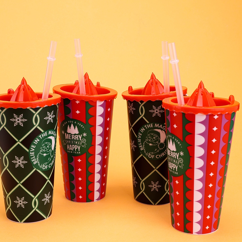 SD006-8 Transparente Tapa de la Taza de Navidad de la Proa (600ml) 3