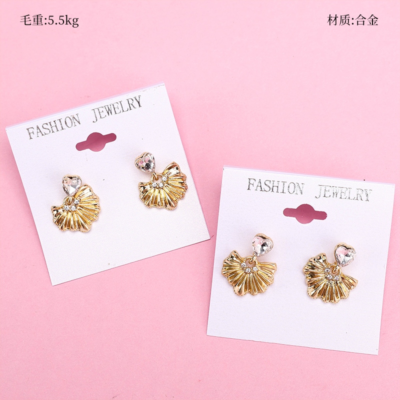 Nuevos Pendientes de Flores de Oro de Zircon 2