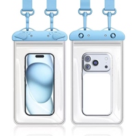 Cuatro Lados Doble Bolsa de Teléfono Móvil Impermeable 5